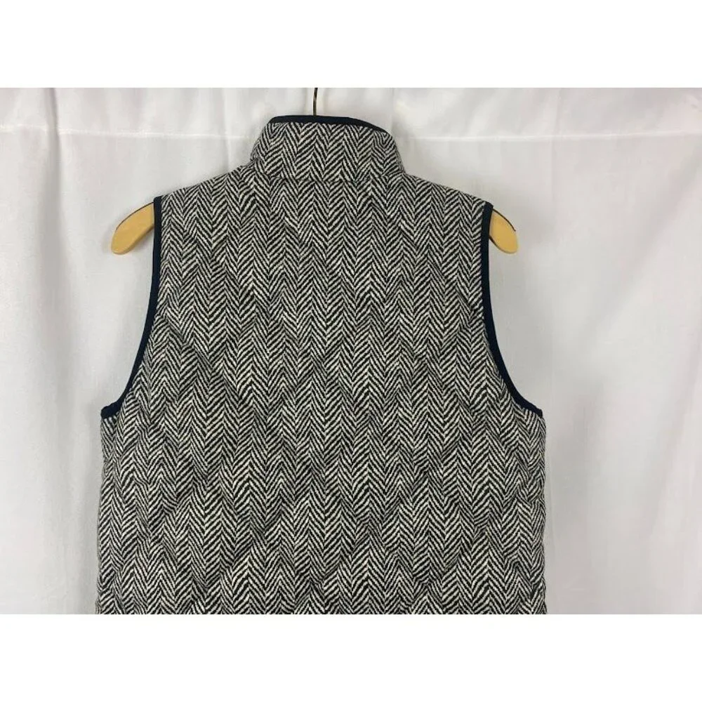 J Crew Excursion Puffer Down Herringbone‎ Vest Women's Small.